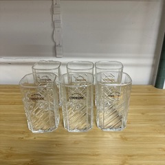 【差し上げます】レトロ ラムコネクション グラス コップ 6個セットの画像