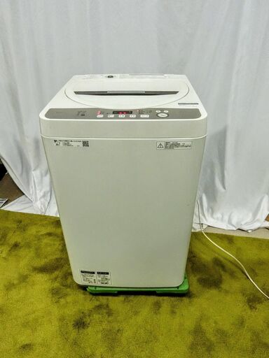 SHARP 縦型洗濯機 ES-GE6D　6.0kg 2019年製