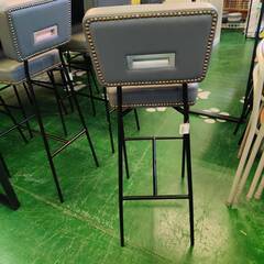 【愛品倶楽部柏店】在庫8点！ QUON (クオン) カウンターチェア スチールハイチェア グレーの画像