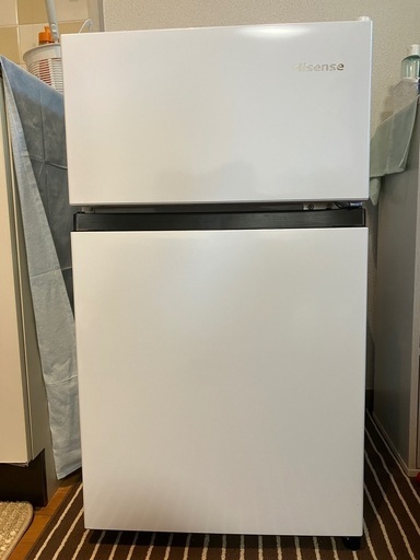 冷蔵庫 HR-B91HW 10カ月使用 購入時養生そのまま 静音(Hisense) 受付12/18(水)まで