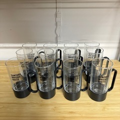 【差し上げます】レトロ ホットウイスキー グラス コップ サントリー 12個セットの画像