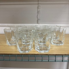 レトロ トライアングル グラス コップ 14個セット