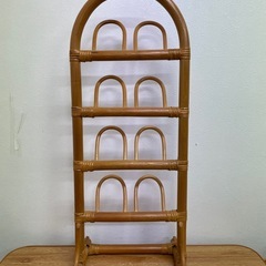 ラタンスリッパ収納　中古品
