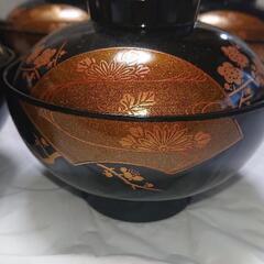 昭和レトロ高級うるし塗りお椀