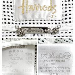 ハロッズ スカートセットアップ ノーカラージャケット タイトスカート 白黒色 3 L レディースの画像