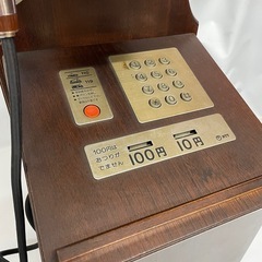 アンティーク　クラシックピンクTEL P88-0181-1 公衆電話 クラシックピンクTEL P88-0181-1 木製 プッシュ式 公衆電話機