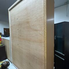 食器棚 家具 キッチンボード 二枚扉 引出し付き ダイニング W80×H200×D45cm 札幌 東区 の画像