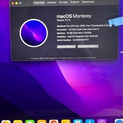Macbook pro 13インチ(16gb, i7 3.3ghz) の画像