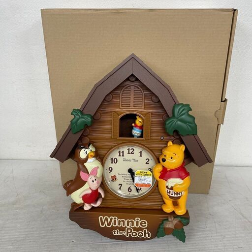 【SEIKO】 ディズニータイム FW713B くまのプーさん 保管品 Disney Time からくり時計 日本製 Y0575