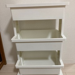 3段式収納カート