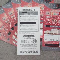 ゆめのゆ入館券の画像