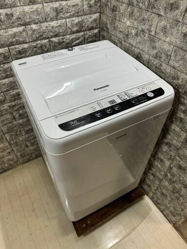 【美品】大阪送料無料★3か月保障付き★洗濯機★2017年★パナソニック★5kg★NA-F50B10C-W★S-863