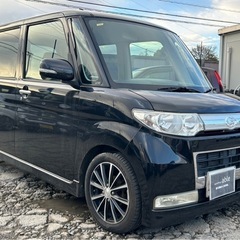 【支払総額14.8万円】タントカスタム車検令和7年11月機関良好 即日納車ok フルセグTV 後席モニター 修復歴無し パワスラ 社外アルミの画像