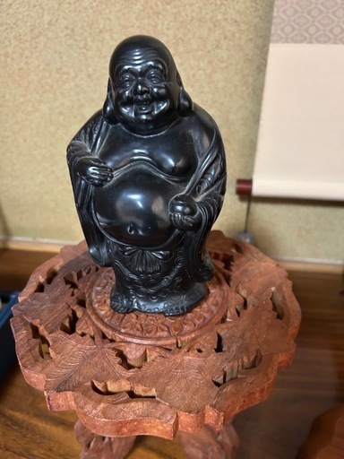 縁起物 那智黒石  置物