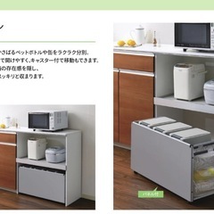 ダストワゴン　ゴミ箱付き　値下げ中！
の画像