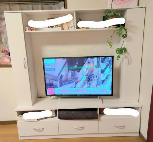 飾り棚付きテレビ台