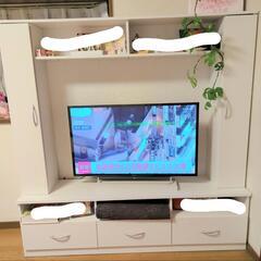 飾り棚付きテレビ台の画像