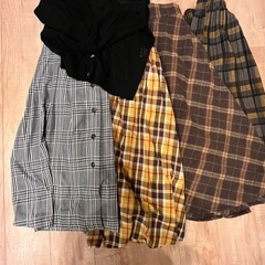 レディーススカート、カーディガンセット