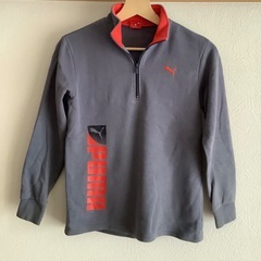 【中古】PUMA／プーマ　キッズ　首元ファスナー　ハイネックジッ...