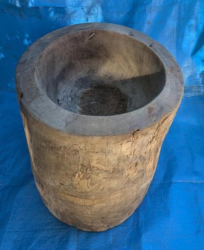 お正月 名物 人気 アイテム 臼 餅つき大会 木臼 古民具