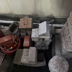 無料　植木鉢　ブロック　レンガ　陶器の画像