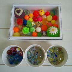 おはじき、ビー玉、スーパーボール