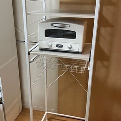 最終値下げ！レンジ台、ゴミ箱上シェルフ