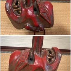 【GO-404】天狗 お面 工芸品 民芸品 伝統工芸 コレクション アンティークの画像