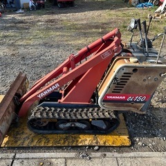 ヤンマー 農用ローダー　CL150 持上重量 150Kg HST無段階変速　ミニローダー　6.2馬力 自走式　クローラー　ガソリン バケット 油圧ショベル　除雪　ショベル　農機具　畜産の画像
