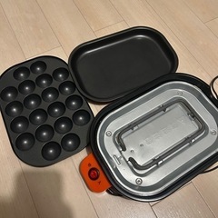 ホットプレート＆たこ焼き器(24個)の画像