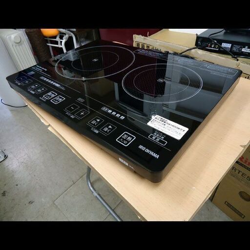 札幌★アイリスオーヤマ◆IHクッキングヒーター/IH調理器◆2口◆EIH1470-B◆2015年