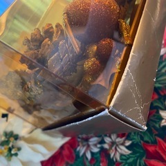 ★BMWノベルティ★クリスマスキャンドル★クリスマス柄ファブリック付きの画像