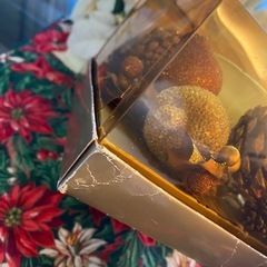 ★BMWノベルティ★クリスマスキャンドル★クリスマス柄ファブリック付きの画像