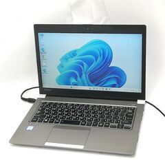 13.3型 ノートPC 東芝 R63/M i5 8GB SSD ...