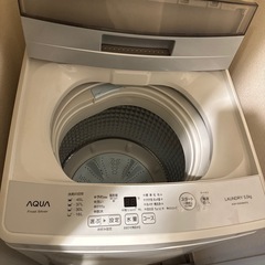半年しか使ってないaqua洗濯機の画像