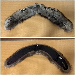 【GO-413】ファー マフラー スヌード ネックウォーマー レディース リアルファー 毛皮 フォックス 襟巻の画像