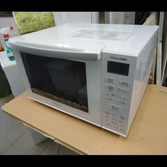 札幌★パナソニック◆フラット庫内オーブンレンジ/縦開き◆1000W◆角皿式スチーム◆NE-MS235-W◆2019年