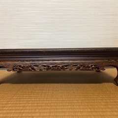 【GO-414】唐木花台 鉄刀木 タガヤサン アンティーク ビンテージの画像