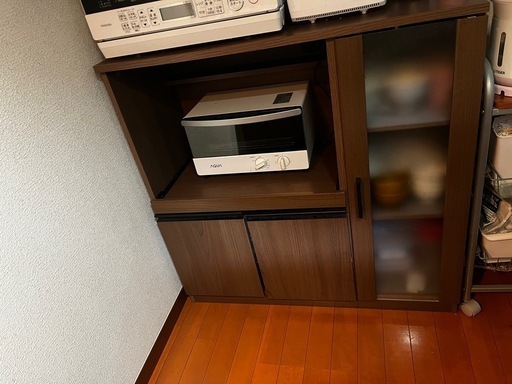 ニトリ　レンジ台　食器棚　キッチン収納