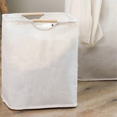 新品✨ 折りたたみ式 ランドリーバスケット 布製 おもちゃ収納に...