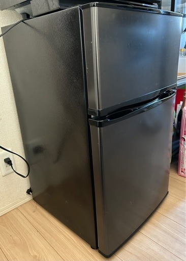 冷蔵庫　90L maxzen JR090ML01GM