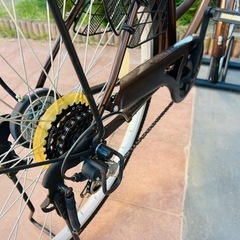 【商談中】カバー&前輪スタンド付き❣️自転車 シティサイクル ママチャリ26インチ の画像