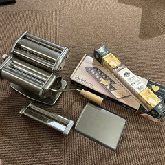 【あげます】本格イタリア製パスタマシン　細麺アタッチメント&パス...