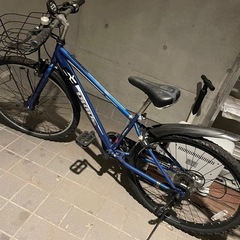 マウンテンバイク26インチ青