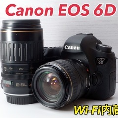 ★Canon EOS 6D★人気フルサイズ●Wi-Fi内蔵●Wズ...