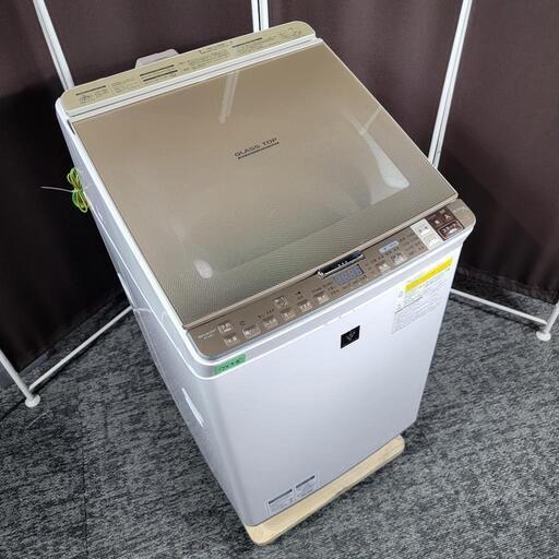 ‍♂️h070115売約済み❌7458‼️配送設置は無料‼️乾燥機能つき✨SHARP 8kg/4.5kg 洗濯機 インバーター付き静音モデル