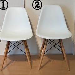 イームズチェア つや消しホワイトの画像