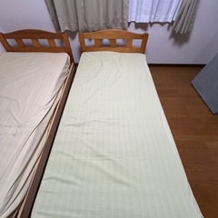 シングルベッド2台の画像