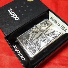 ZIPPO 魁✰男塾 伊達臣人♦三面拳♦ エッチング✰シルバー✰...