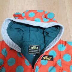 GO SPROUT　中綿ジャンプスーツ　70cmの画像